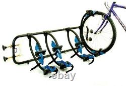 120 lbs. Capacity Elite 4-Bike Truck Bed Side Carrier/Rack with 24 Cable Lock