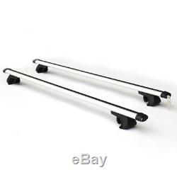 120cm Universal Anti Theft Lockable Roof Rack Bars + 3 Bike Cycle Carrier