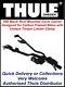 1 x THULE PRORIDE 598 BLACK ROOF MOUNTED CYCLE CARRIER BIKE RACER ROAD RALLY