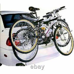 2 Bicycle Carrier Car Rack Bike Trailer Tow Bar Cycle Universal Saloon Bn