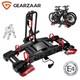 2 Bike Rack Cycle Carrier On Tow Bar 13pin (60kg Capacity) Black Bicycle Holder