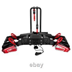 2 Bike Rack Cycle Carrier On Tow Bar 13pin (60kg Capacity) Black Bicycle Holder