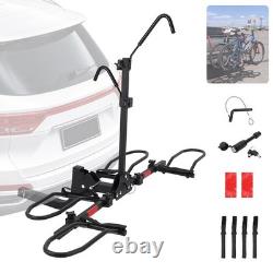 2-Bike Rack Hitch Mount 150lbs Folding Carrier Car Truck SUV 2 Receiver
