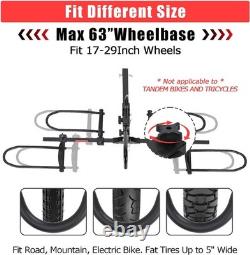 2-Bike Rack Hitch Mount 150lbs Folding Carrier Car Truck SUV 2 Receiver
