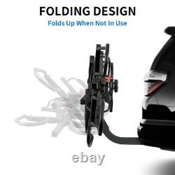 2 Fat Bike Rack Carrier Vehicle Mount Truck Hitch Heavy Duty Folding 160 Lbs