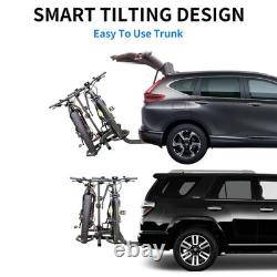 2 Fat Bike Rack Carrier Vehicle Mount Truck Hitch Heavy Duty Folding 160 Lbs
