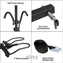 2 Fat Bike Rack Carrier Vehicle Mount Truck Hitch Heavy Duty Folding 160 Lbs