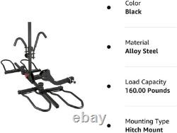 2 Fat Bike Rack Carrier Vehicle Mount Truck Hitch Heavy Duty Folding 160 Lbs