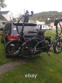 2 Fat Bike Rack Carrier Vehicle Mount Truck Hitch Heavy Duty Folding With Lock