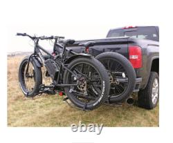 2 Fat Bike Rack Carrier Vehicle Mount Truck Hitch Heavy Duty Folding with Lock