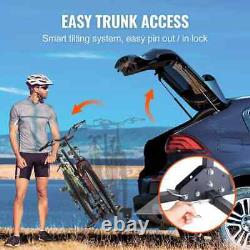 2 Fat Bike Rack Carrier Vehicle Mount Truck Hitch Heavy Duty Folding with Lock