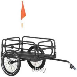2 Wheels Bike Trailer Steel With Triple Safety Wagon Bicycle Carrier Suspension