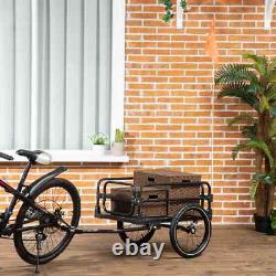 2 Wheels Bike Trailer Steel With Triple Safety Wagon Bicycle Carrier Suspension