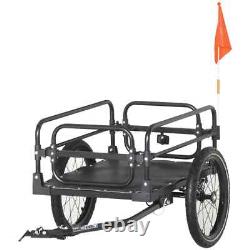 2 Wheels Bike Trailer Steel With Triple Safety Wagon Bicycle Carrier Suspension