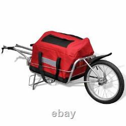 2-in-1 Bicycle Bike Cargo Carrier Trailer Utility Luggage Cart Storage 40kg C9K1