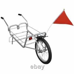 2-in-1 Bike Bicycle Carrier Trailer Cargo Utility Luggage Cart 1 Wheel 40 kg UK