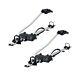 2 x Peruzzo Levante Roof Mounted Cycle Carriers Bike Racks Silver Locking
