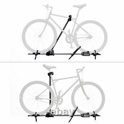 2 x Peruzzo Roof Mounted Cycle Carriers Bike Racks Black Locking Carbon Frame