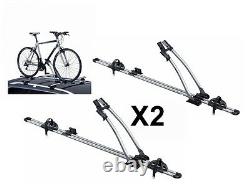 2 x THULE FREERIDE 532 ROOF MOUNTED CYCLE CARRIERS BIKE FITS BMW X3 BMW X5