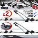 2 x Thule FreeRide 532 Car Roof Mount Cycle Carrier Bike Rack + T-Tracks + Locks