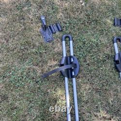 2 x Thule Freeride 532 Cycle Carrier Roof Rack Cross Bar Mounted 1746077