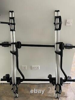2 x Thule ProRide 591 Cycle Carriers with Halfords Roof Bars F