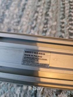 2 x Thule ProRide 598 Silver Roof Mount Cycle Carrier Rack with T-Track & Locks