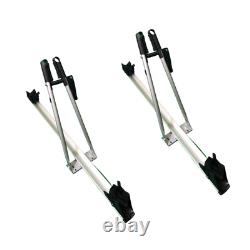 2 x Tour Cycle Carrier Roof Mounted Bike Bicycle Car Rack Holder Lockable