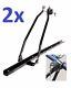2x Cycle Carrier Roof Mount Upright Bicycle Bike Rack for Car Roof Bars Lockable