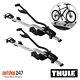 2x Thule Silver ProRide Roof Mount Cycle/Bike Carrier (Thule Expert 298) 598 591