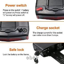 36V 13Ah e-bike Lithium Battery Electric Bicycle Rear Seat Carrier LED 500W 750W