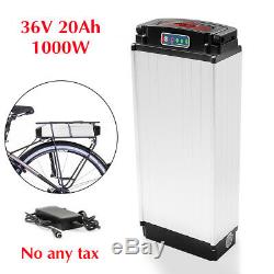 36V 20Ah 1000W E-bike Li-oin Battery LED Rear Rack Carrier for Electric Bicycle