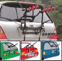 3 Bicycle Carrier Car Rack Bike Cycle Universal Fits Most Rear Mount Mountain