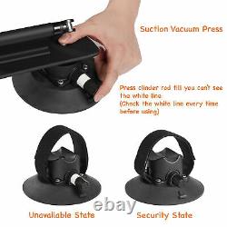 3 Bike Bicycle Car Roof Suck Carrier Rack Fork Mount Double Vacuum Cups