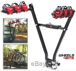 3 Bike Car Rear Tow Bar Towbar Towball Mount Cycle Rack Bicycle Carrier Folding