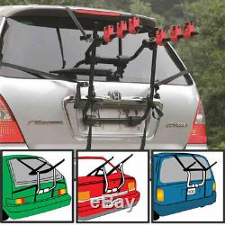 3 Bike Cycle Car Carrier Rear Metal Boot Trunk Rack for Saloon Hatchback Estate