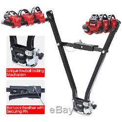 3 Bike Rear Towbar Mount Cycle Bicycle Carrier Car Rack Tow Bar Towball New
