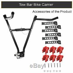 3 Bike Tow Bar Towbar Towball Mount Cycle Bicycle Carrier Car Van Rack