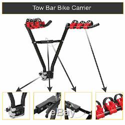 3 Bike Tow Bar Towbar Towball Mount Cycle Bicycle Carrier Car Van Rack