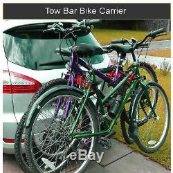 3 Bike Tow Bar Towbar Towball Mount Cycle Bicycle Carrier Car Van Rack