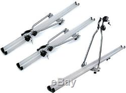 3 X Aluminum Upright Car SUV Roof Bike Bicycle Rack Carrier WithLock (For 3 Bikes)