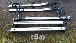 3 x Thule 561 Outride Fork Mount Bike/Cycle Carrier with car roof bars