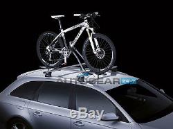 3 x Thule FreeRide 532 Car Roof Mount Cycle Carrier Bike Rack + T-Tracks + Locks