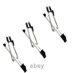 3 x Tour Cycle Carrier Roof Mounted Bike Bicycle Car Rack Holder Lockable