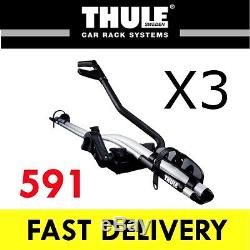 3x THULE 591 ProRide Roof Mount CYCLE / BIKE CARRIER 20KG Model