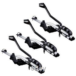 3x Thule Universal Lockable Roof Mounted ProRide 591 Cycle Carrier Bike Rack