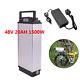 48V 20Ah 1500W Rear Rack Carrier E-bike lithuim Battery Electric Bicycle+Charger