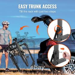 4 Bike Hitch Carrier Rack 150 Lbs Capacity Fits 2 Inch Receiver Folding Design