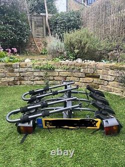 4 Bike Rack/Cycle Carrier for Four Bikes. Fits Towbar/Tow Bar. Halfords
