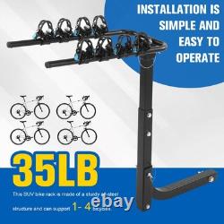 4-Bike Rack Hitch for Cars, Folding Bike Rack for Car, SUV, RV, Bicycle Carrier UK